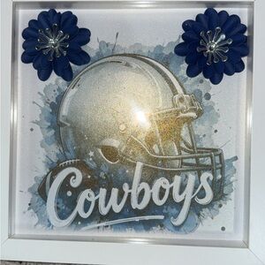 Cowboys Football Helmet Wall Art